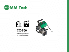 cx700 геомембранная сварочная машина демонстрирует эффект сварки