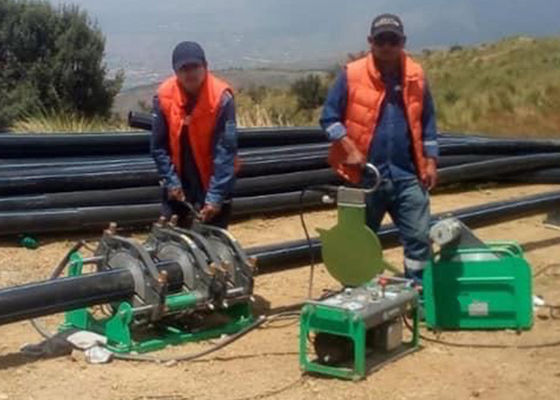 Автоматический сварочный аппарат сплавливания батта трубы HDPE PE PPR для 90mm - 250mm