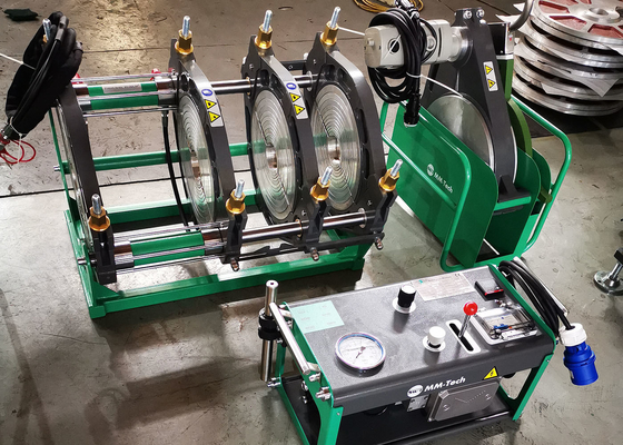 Стыковая машина сплавливания гидравлическая для заварки трубы Hdpe 90mm