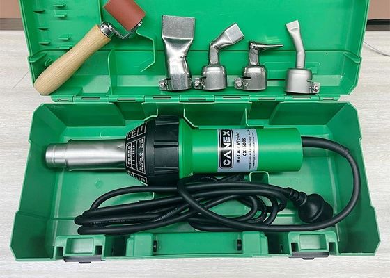 Сварочный аппарат горячим воздухом PE / PP / PVC / ABS / PVDF CX1600S с низким уровнем шума и различными вариантами насадок