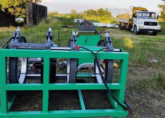 Сварочное оборудование для стыковой сварки HDPE труб для сельскохозяйственного орошения, мощность насоса 2,2 кВт, стандарт ISO12176, DVS2207